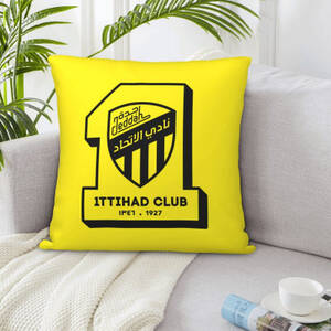Al-Ittihad رمي المخدة وسادة الوسائد غطاء الجسم ل أريكة الأريكة ديكور المنزل الوجهين القماش كرسي سيارة المملكة العربية السعودية كرة القدم